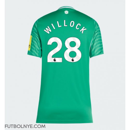 Camiseta Newcastle United Joe Willock #28 Visitante Equipación para mujer 2025-26 manga corta